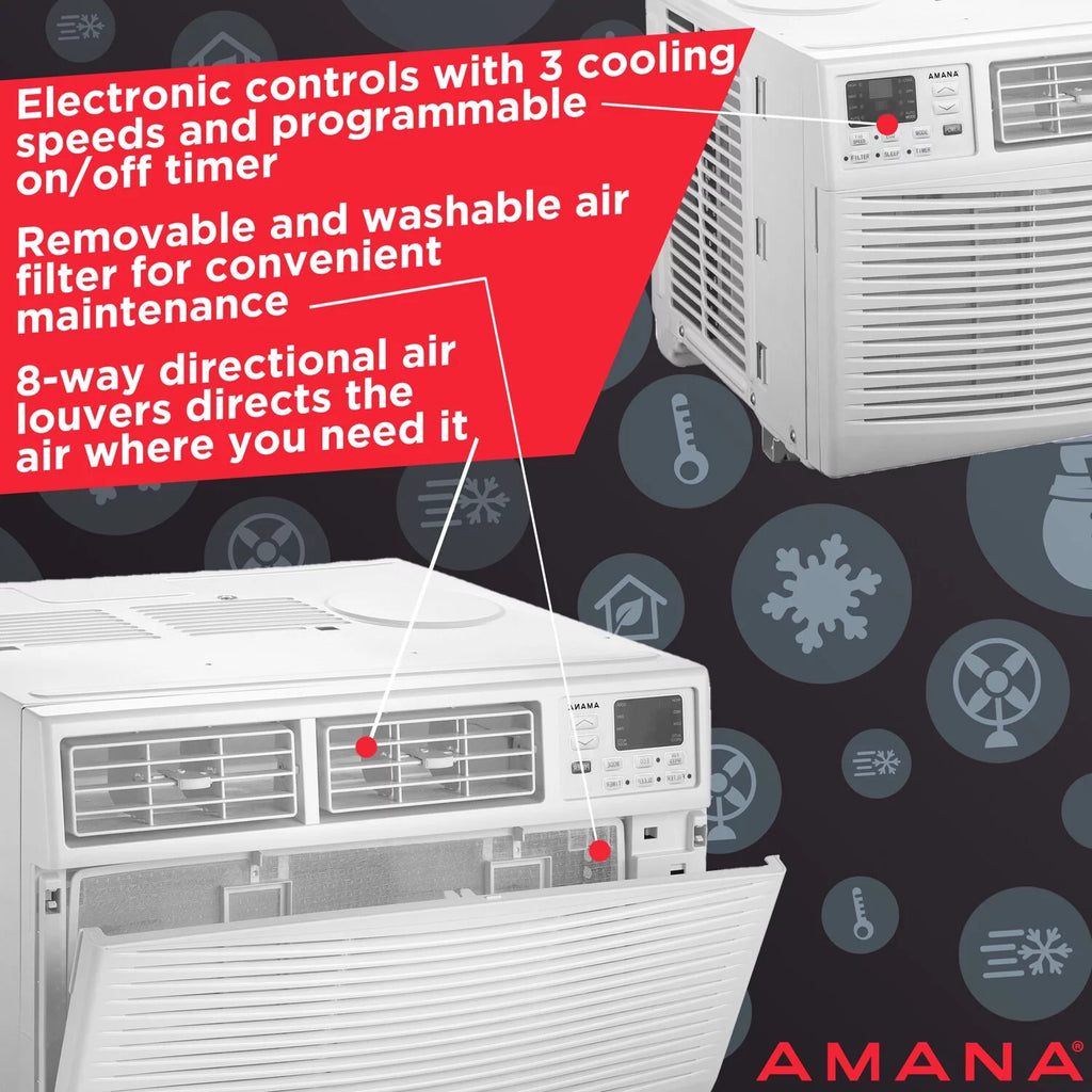 18,000 BTU 230-Volt White Window Air Conditioner O5206