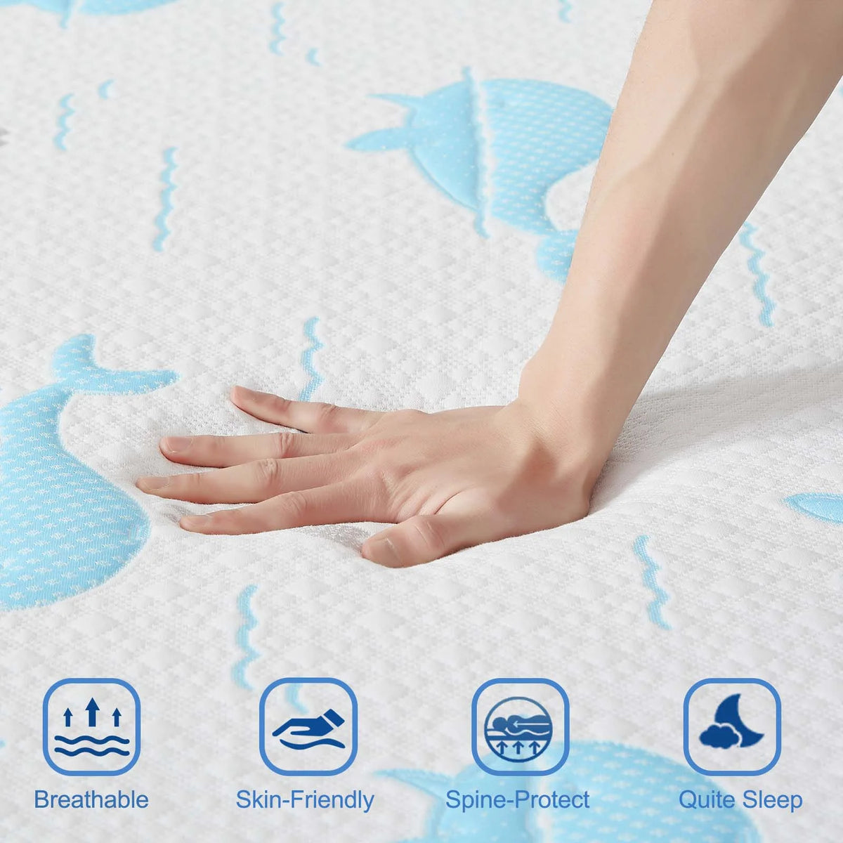 5 Inch Gel Memory Foam Twin Size Medium-Firm Mattress O2769