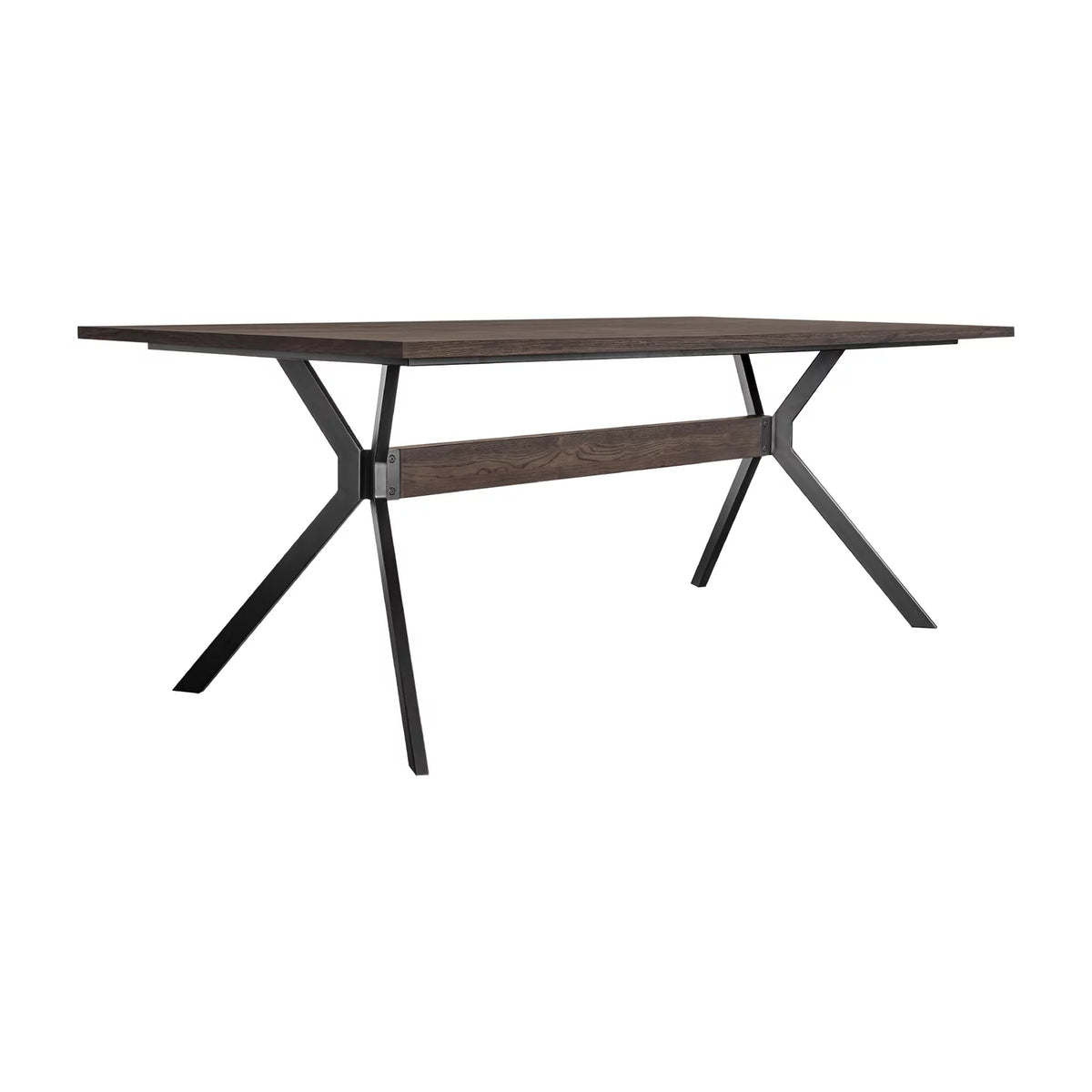 79 Inch Rectangular Wooden Dining Table with Trestle Base G6682