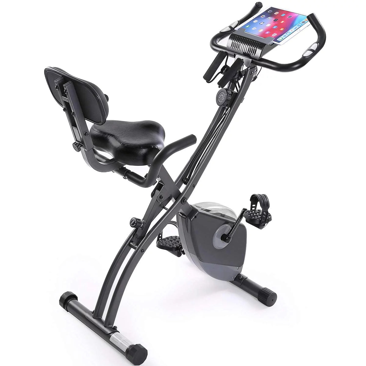 Folding Magnetic Upright Exercise Bike with LCD Monitor A731