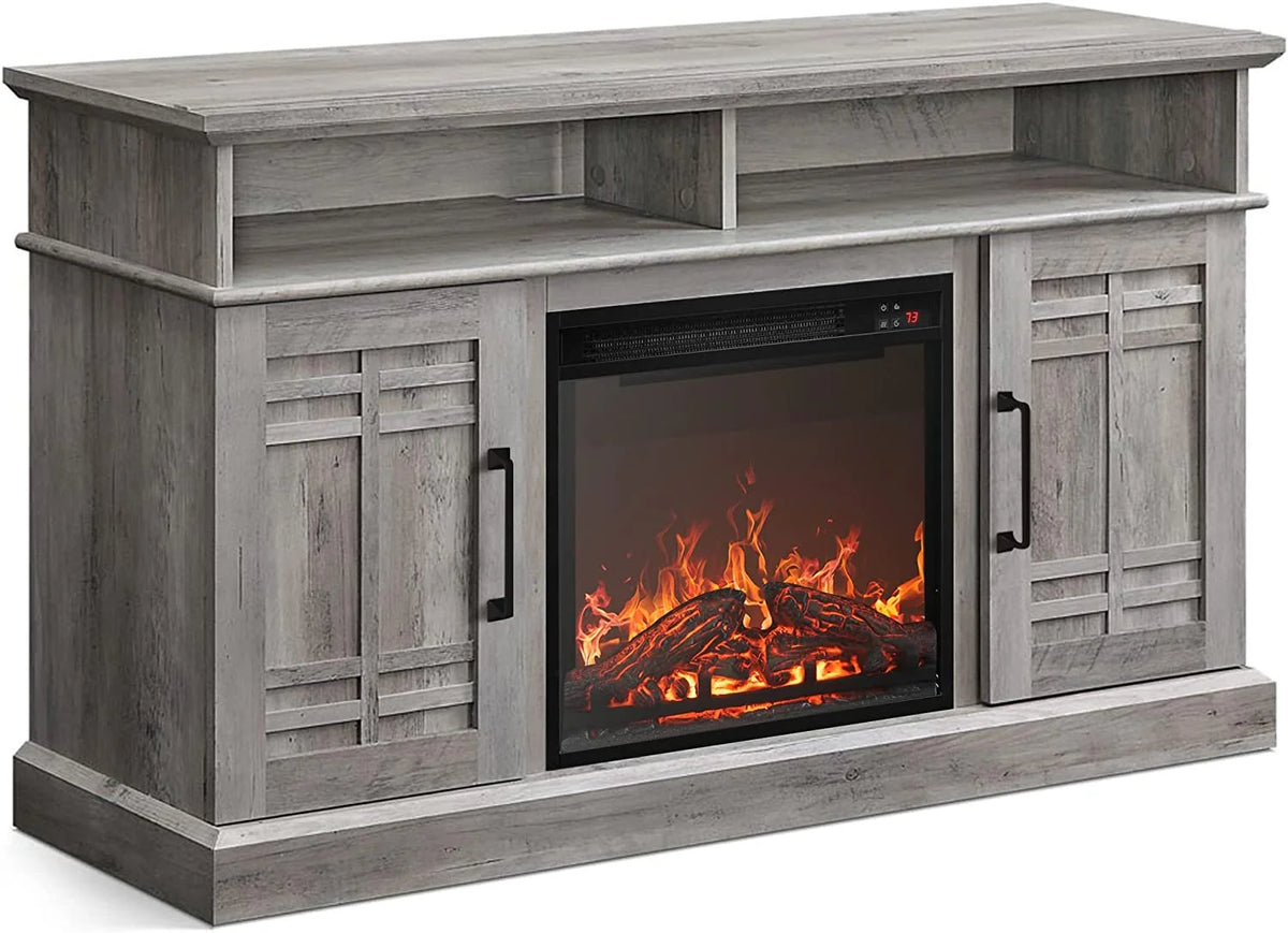 47" TV Stand with 18" Electric Fireplace G897