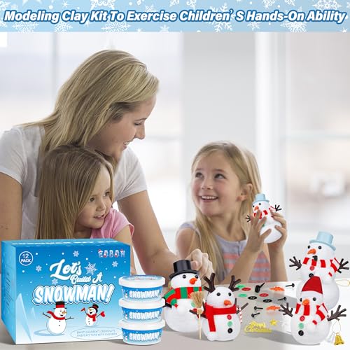 48 Pack Snowman Kit Christmas Crafts DIY Toys Kit Z619