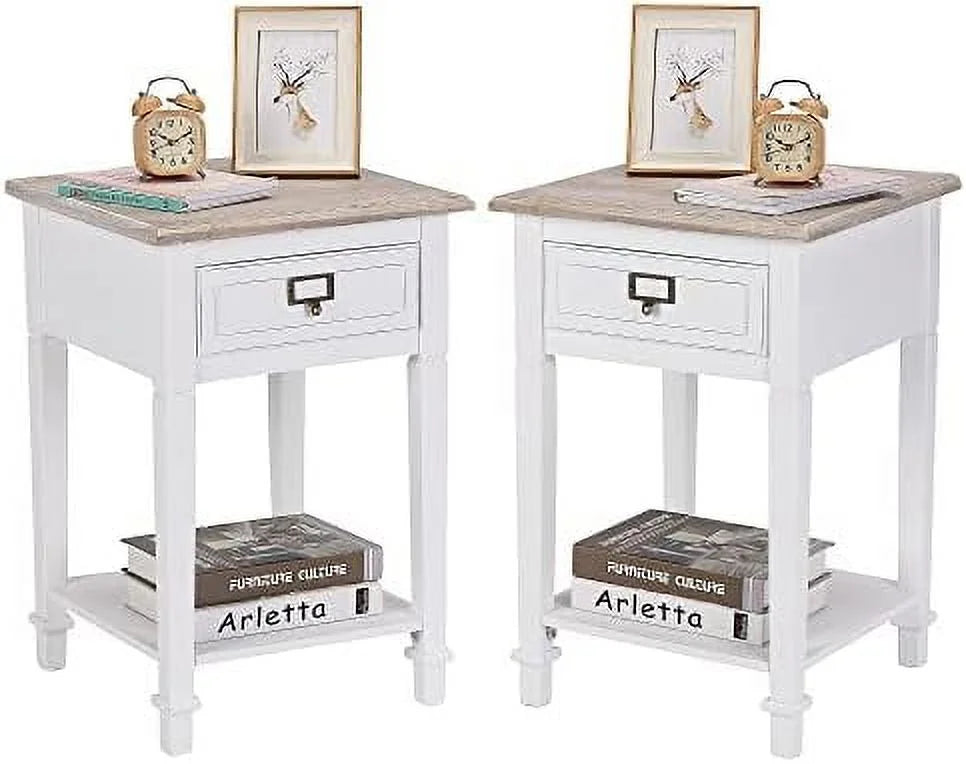 End Table with Charging Station and Drawer Y2688
