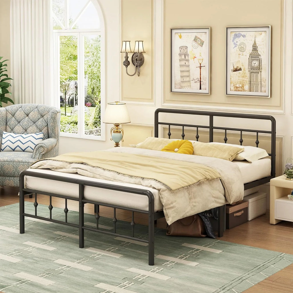 16 inch Twin XL Bed Frames with Headboard and Footboard E129