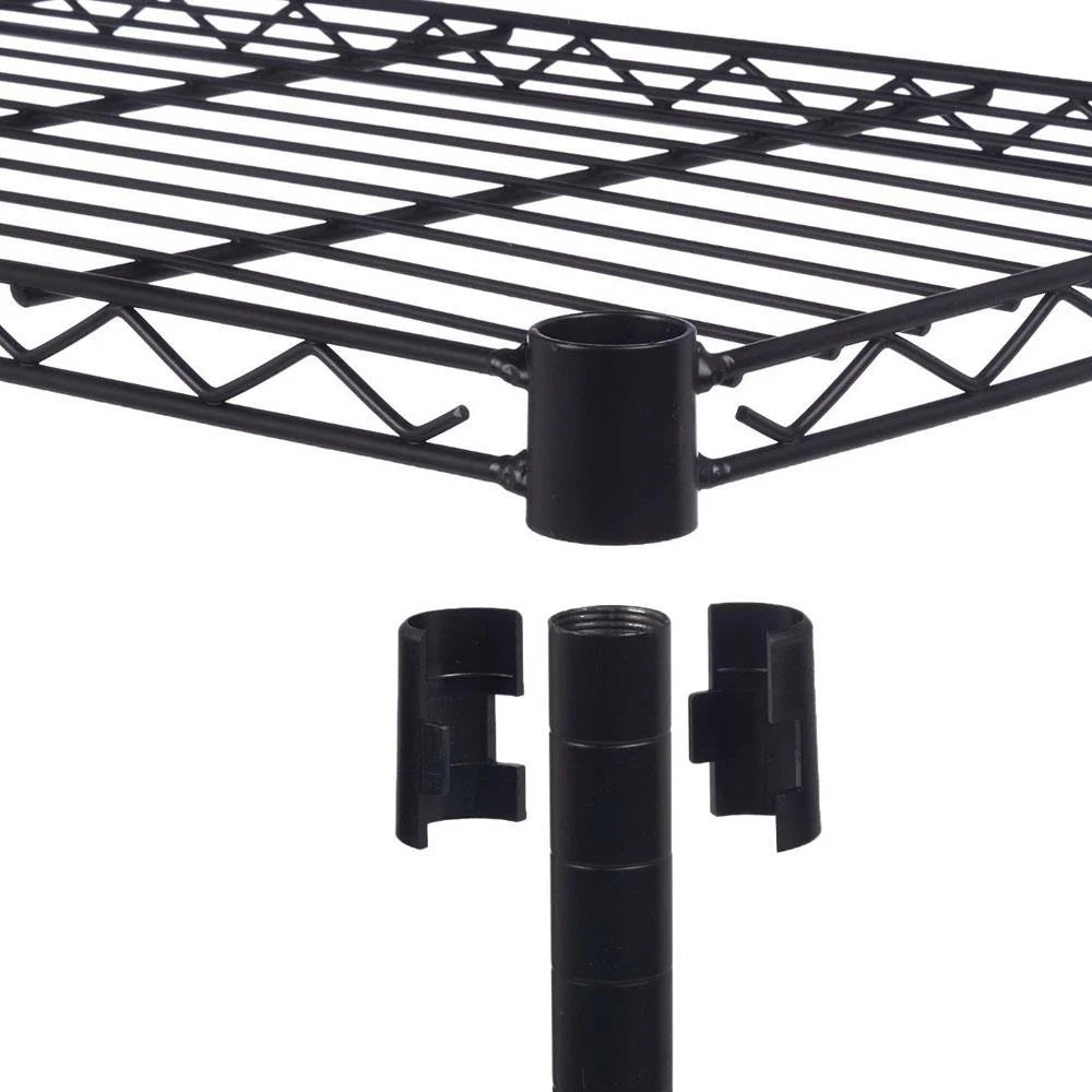 4 Layer Wire Shelving Rack Metal Shelf Adjustable Unit K7937