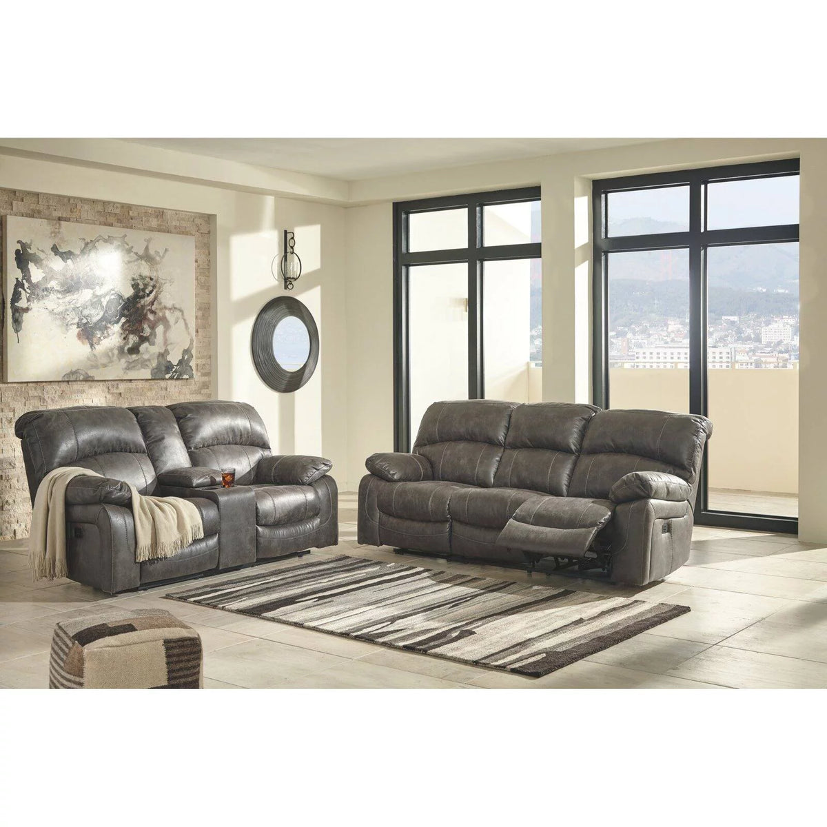 Power Reclining Sofa in Steel R8335