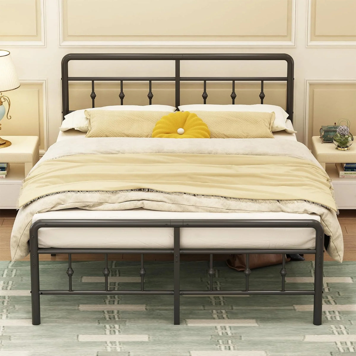 16 inch Twin XL Bed Frames with Headboard and Footboard E129